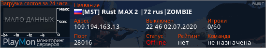 баннер для сервера rust. [MST] Rust MAX 2 |72 rus|ZOMBIE