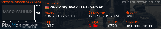 баннер для сервера css. 24/7 only AWP LEGO Server