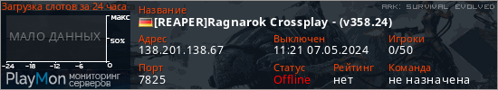 баннер для сервера ark. [REAPER]Ragnarok Crossplay - (v358.24)