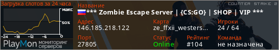 баннер для сервера cs2. *** Zombie Escape Server | {CS:GO} | SHOP | VIP ***