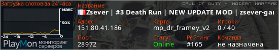 баннер для сервера cod4. Zsever | #3 Death Run | NEW UPDATE MOD | zsever-gaming.com | Custom Deathrun Mod |