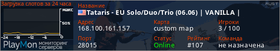 баннер для сервера rust. Tataris - EU Solo/Duo/Trio (02.05)