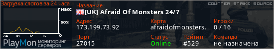 баннер для сервера css. [UK] Afraid Of Monsters 24/7
