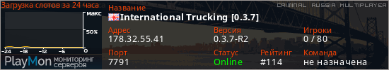 баннер для сервера crmp. International Trucking [0.3.7]