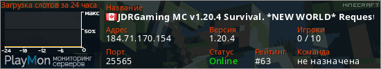 баннер для сервера minecraft. JDRGaming MC v1.20.4 Survival. *NEW WORLD* Request access at jdrgaming.com.