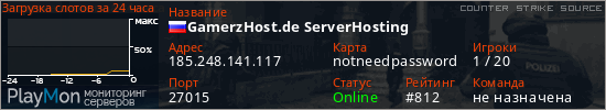 баннер для сервера css. GamerzHost.de ServerHosting