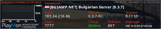 баннер для сервера crmp. [BGSAMP.NET] Bulgarian Server [0.3.7]