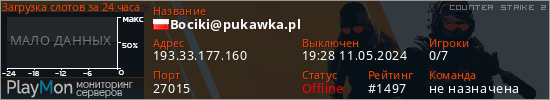баннер для сервера cs2. Bociki@pukawka.pl
