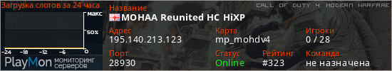 баннер для сервера cod4. MOHAA Reunited HC HiXP