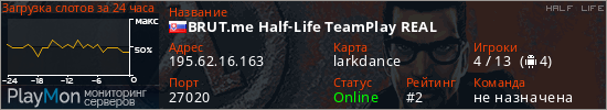 баннер для сервера hl. BRUT.me Half-Life TeamPlay REAL