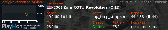 баннер для сервера cod4. {ESC} Zom ROTU Revolution (CHI)