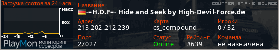 баннер для сервера css. -=H.D.F=- Hide and Seek by High-Devil-Force.de