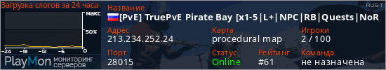 баннер для сервера rust. [PvE] TruePvE Pirate Bay [x1-5|L+|NPC|RB|Quests|NoRaid/NoKill]