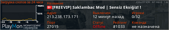 баннер для сервера cs. [FREEVIP] Saklambac Mod | Sensiz Eksiğiz! !