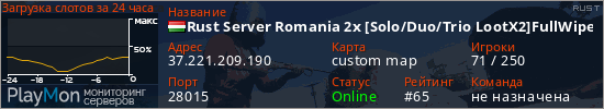 баннер для сервера rust. Rust Server Romania 2x [Solo/Duo/Trio LootX2]FullWipe 9/5