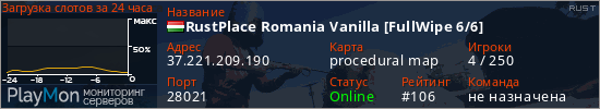 баннер для сервера rust. RustPlace Romania Vanilla [FullWipe 2/5]