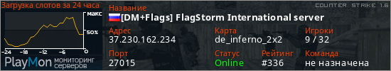 баннер для сервера cs. [DM+Flags] FlagStorm International server