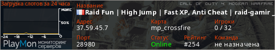 баннер для сервера cod4. Raid Fun | High Jump | Fast XP, Anti Cheat | raid-gaming.net