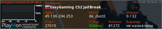 баннер для сервера cs2. EasyGaming CS2 JailBreak