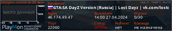 баннер для сервера mta. GTA:SA DayZ Version [Russia] | Lost Dayz | vk.com/lostdayz