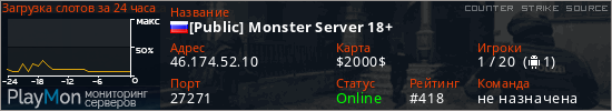 баннер для сервера css. [Public] Monster Server 18+