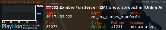 баннер для сервера cs2. CS2 Zombie Fun Server [ZM] !shop,!zprops,!lm [Unlim Ammo]