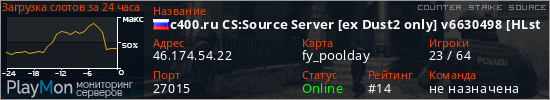 баннер для сервера css. c400.ru CS:Source Server [ex Dust2 only] v6630498 [HLstatsX]