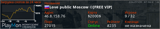баннер для сервера cs. Love public Moscow ©[FREE VIP]