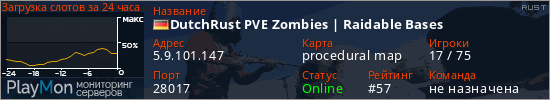 баннер для сервера rust. DutchRust PVE Zombies | Raidable Bases