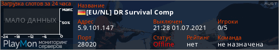 баннер для сервера rust. [EU/NL] DR Survival Comp