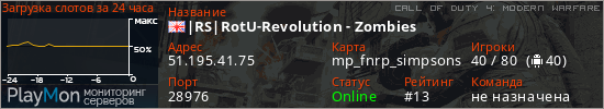 баннер для сервера cod4. |RS|RotU-Revolution - Zombies