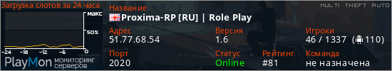 баннер для сервера mta. Proxima-RP [RU] | Role Play