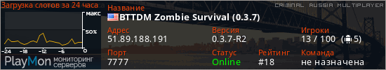 баннер для сервера crmp. BTTDM Zombie Survival (0.3.7)