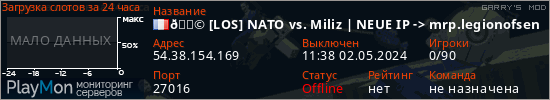 баннер для сервера garrysmod. 🎩 [LOS] NATO vs. Miliz | NEUE IP -> mrp.legionofsensei.de