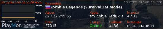 баннер для сервера css. Zombie Legends (Survival ZM Mode)