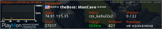 баннер для сервера cz. ==== theBoss: ManCave ====