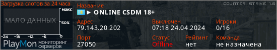 баннер для сервера cs. ► ONLINE CSDM 18+