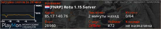 баннер для сервера cod4. [FNRP] Rotu 1.15 Server