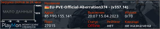 баннер для сервера ark. EU-PVE-Official-Aberration374 - (v357.14)