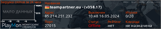 баннер для сервера ark. teampartner.eu - (v358.17)
