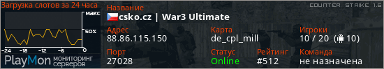 баннер для сервера cs. csko.cz | War3 Ultimate