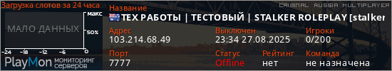 баннер для сервера crmp. ТЕХ РАБОТЫ | ТЕСТОВЫЙ | STALKER ROLEPLAY [stalker-