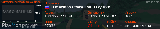 баннер для сервера unturned. iLLmatik Warfare : Military PVP