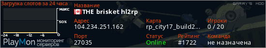 баннер для сервера garrysmod. THE brisket hl2rp