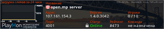 баннер для сервера crmp. open.mp server