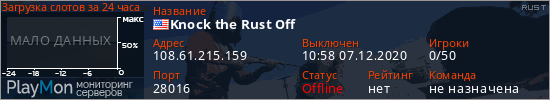 баннер для сервера rust. Knock the Rust Off