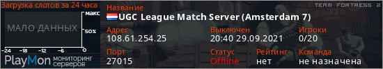 баннер для сервера tf2. UGC League Match Server (Amsterdam 7)