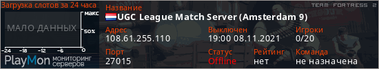 баннер для сервера tf2. UGC League Match Server (Amsterdam 9)