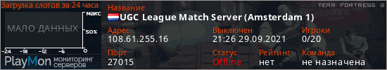 баннер для сервера tf2. UGC League Match Server (Amsterdam 1)