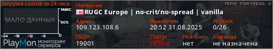 баннер для сервера tf2. RUGC Europe | no-crit/no-spread | vanilla
